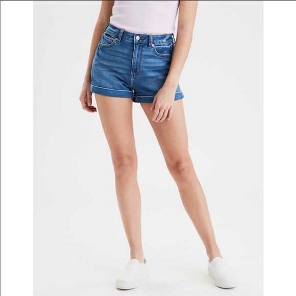 American Eagle Outfitters | Shorts | American Eagle Stretch High Rise Mom  Jean Shorts | Poshmark